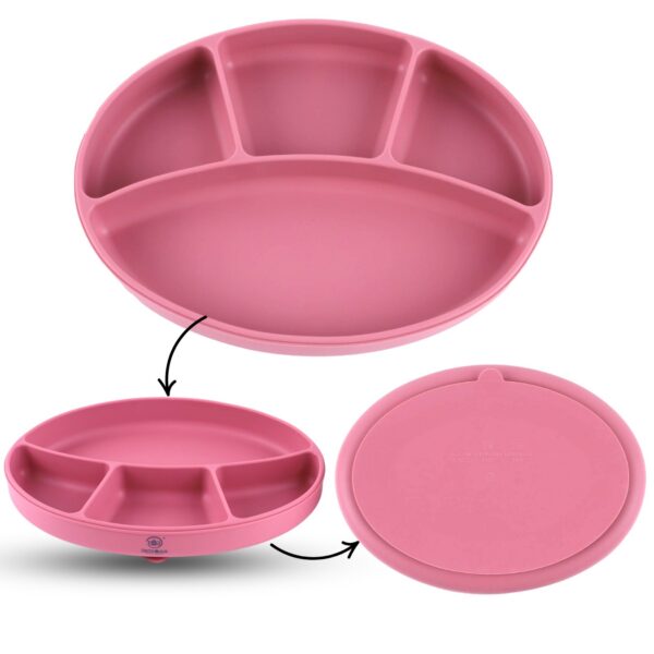 Silicone Suction Base Plate for Babies Toddlers & Kids