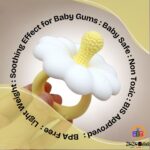 Silicone Baby Flower Teether for 0-24 Months, BPA-Free Food Grade Silicone Teething Toy - Image 3