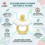 Silicone Baby Flower Teether for 0-24 Months, BPA-Free Food Grade Silicone Teething Toy - Image 9