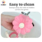 Silicone Baby Flower Teether for 0-24 Months, BPA-Free Food Grade Silicone Teething Toy -Pink - Image 9